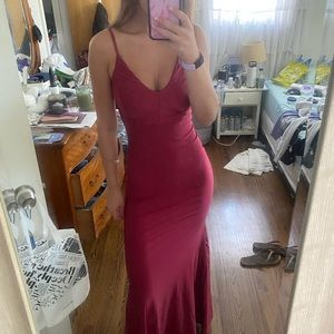 Stunner Boutique Backless Red Maxi Dress